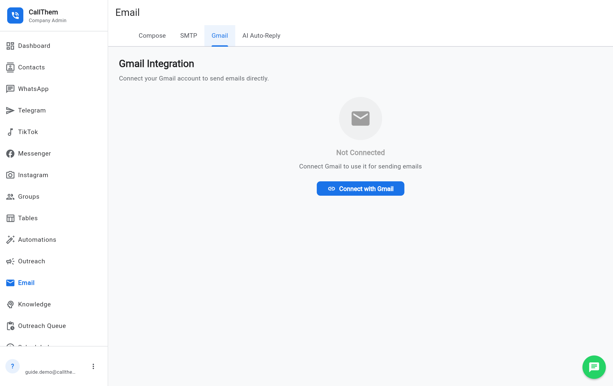 The Gmail tab